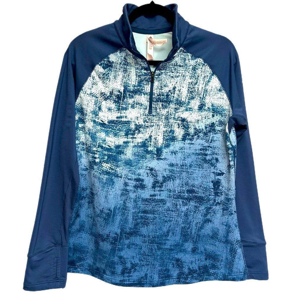 Adidas Glacier Half-Zip Pullover Sweater Size XL Snug Fit
